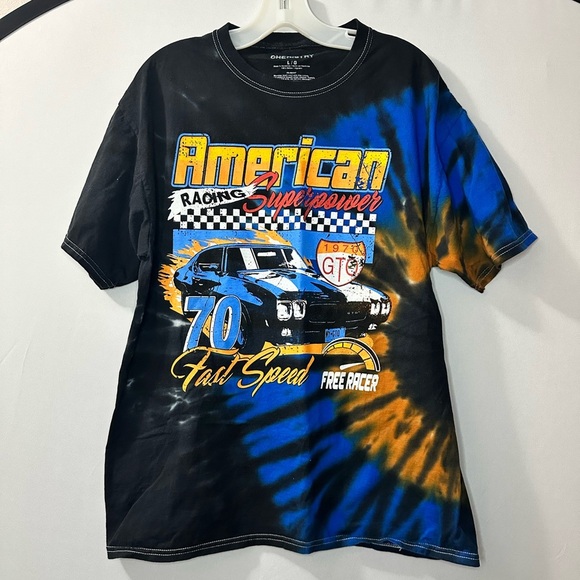 Chemistry Other - Chemistry Racing Superpower T-Shirt Mens  L 1970 GTO Fast Speed All Over Tie Dye